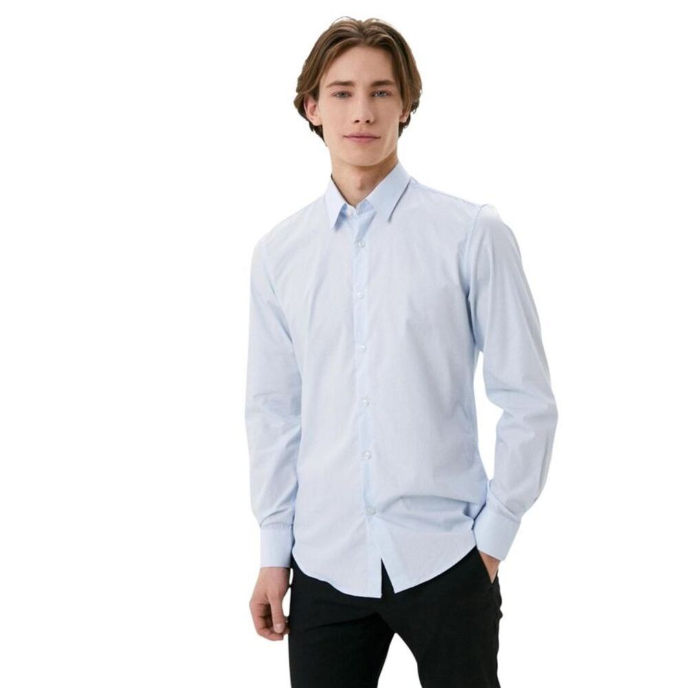 Antony Morato Blue Cotton Dress Men's Shirt